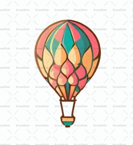 Verspielter Heißluftballon